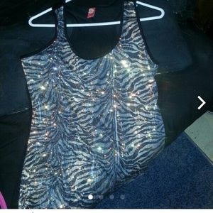 Zebra Sparkle tank