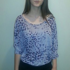 Light Purple cheetah spot shirt