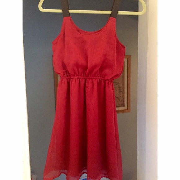 red Xhilaration dress