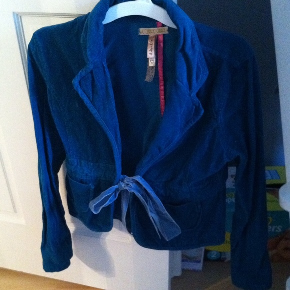 Teal Corduroy Blazer