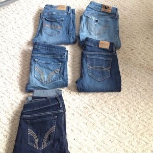 Abercrombie and Hollister Jean lot