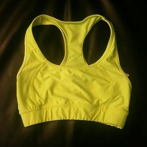 Neon Yellow Sports Bra
