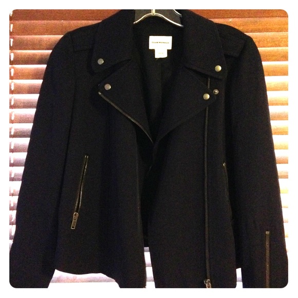 Club Monaco navy moto jacket xs