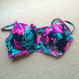 Floral Pushup Bikini Top
