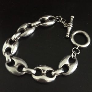 Gucci link silver bracelet