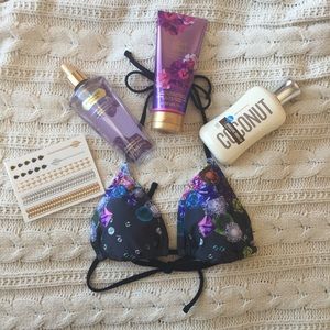 Diamond Print Bikini Top