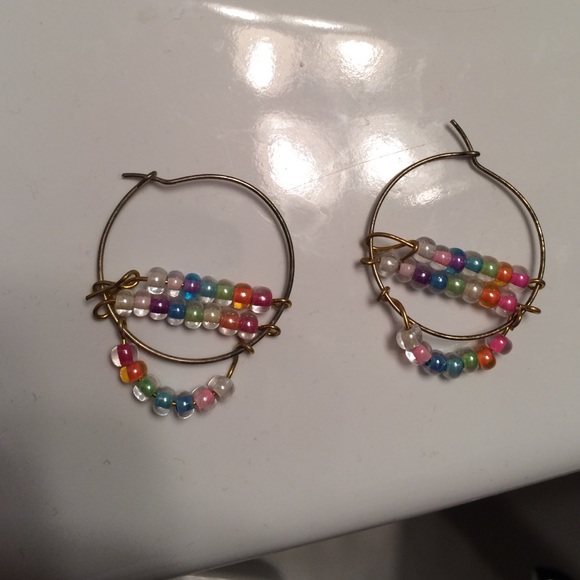 Handmade hoop earrings