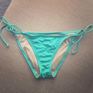 Victoria's Secret Small string bottoms- aquamarine