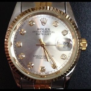 Ladies Two-Toned Oyster Datejust Silver Dial