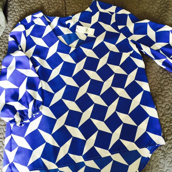 Royal blue blouse