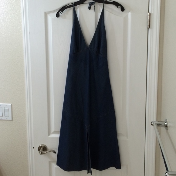 A|X Armani Exchange denim halter dress size 0