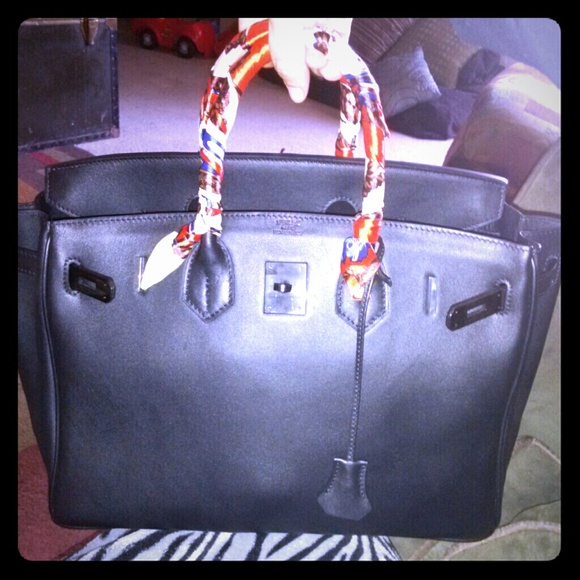 SOLD! so black birkin 30cm