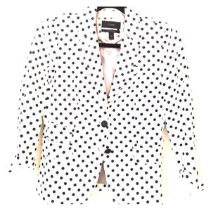 Jcrew Schoolboy Polka Dot Blazer