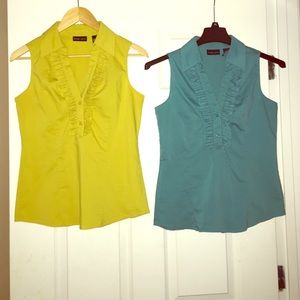 2 for $5! NY&Co sleeveless collared blouse