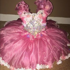 Swavroski pink baby girl dress 9-12 months