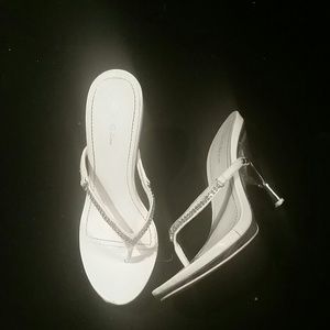 Sexy rhinestone trimmed heels.