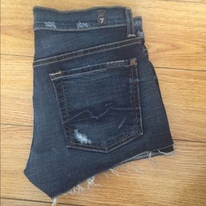 7 for all mankind short shorts 7 for all mankind short shorts