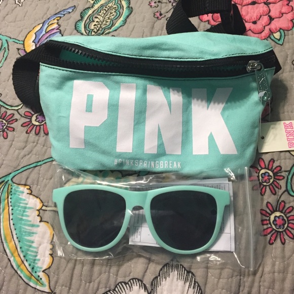 VS PINK Fanny Pack & Sunglasses 😎🌴🌺