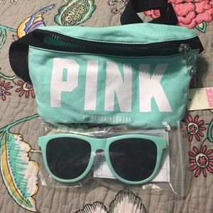 VS PINK Fanny Pack & Sunglasses 😎🌴🌺