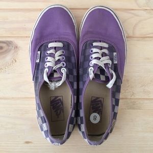 Purple Checkered Vans!