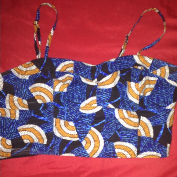 Cute African print crop top
