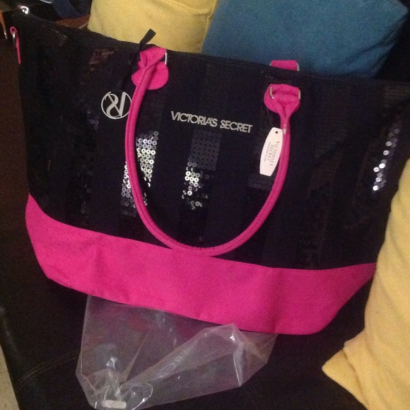 Large sequin beach bag