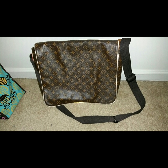 Designer inspired messenger laptop bag