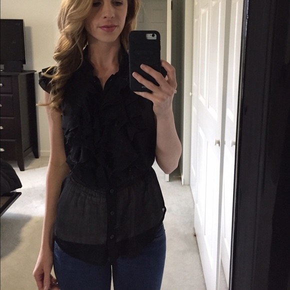 Sheer Ruffled Top - Picture 4 of 4