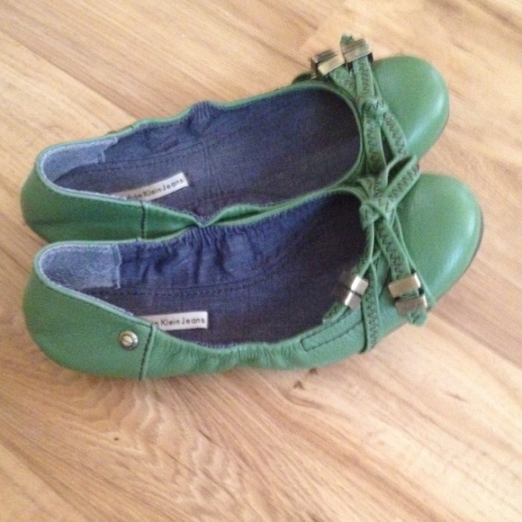 Calvin klein jeans Shoes - Green flats calvin klein