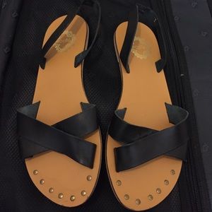 Black summer sandals