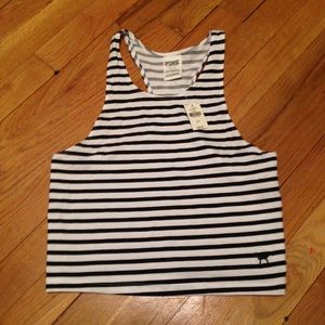 VS PINK STRIPED TANK