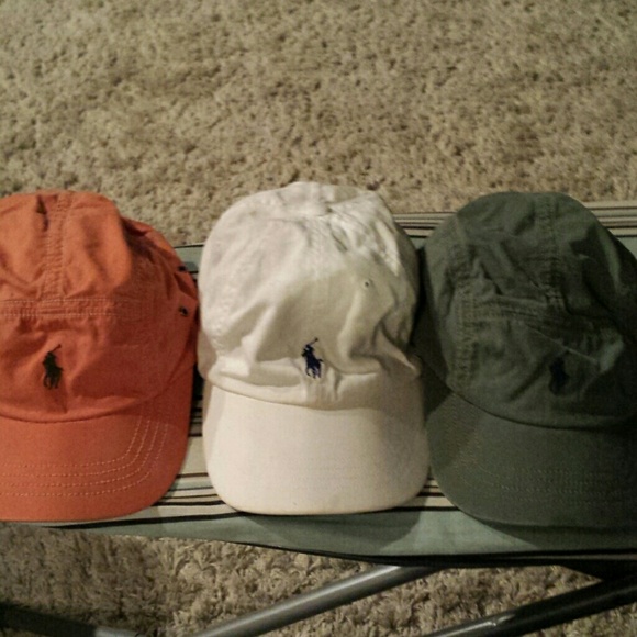 Bundled Polo hats green and orange  $20.00