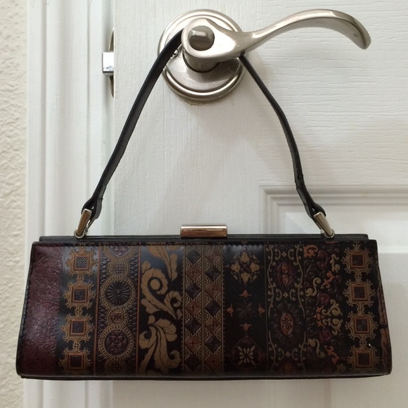 Adrienne Vittadini brown bronze small purse
