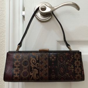 Adrienne Vittadini brown bronze small purse