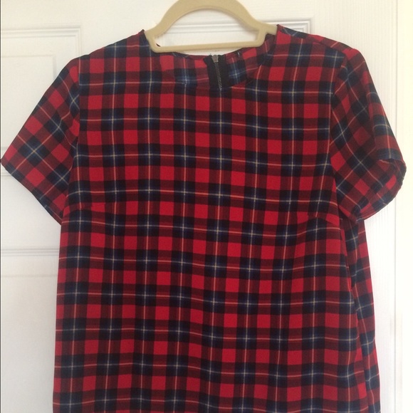Tartan Plaid Woven Tee