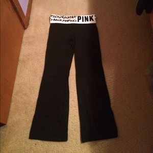 Pink yoga pants