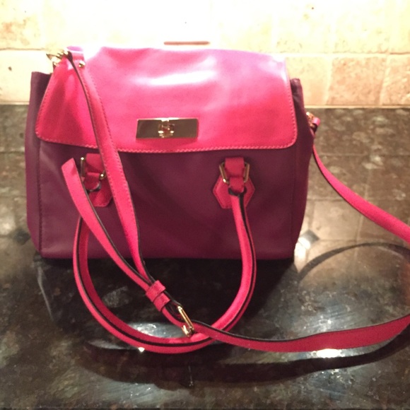 kate spade Handbags - Purple and neon pink Kate Spade purse