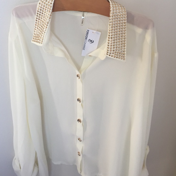 Ivory Sheer Top... - Picture 4 of 6