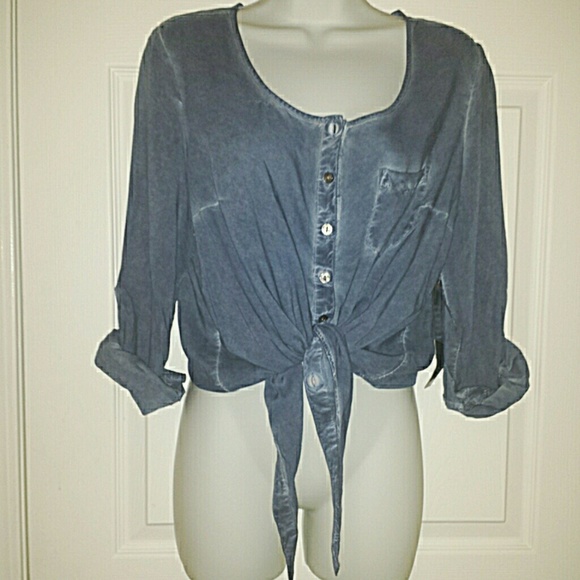 Front Tie Relaxed Fit Top