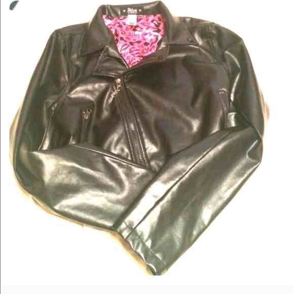 Black leather jacket