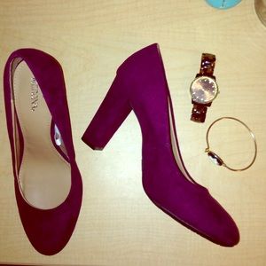 Merona plum heels
