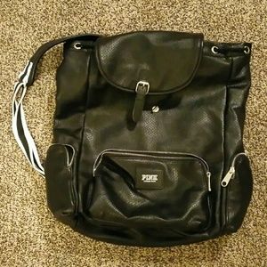 Victoria secret leather backpack