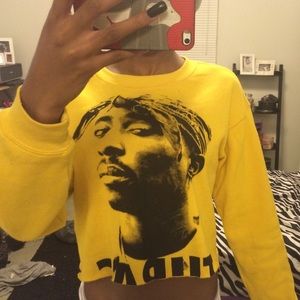 Tupac Crop Sweater