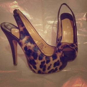 Cheetah print heels