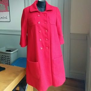 Beautiful red coat from anthropologie