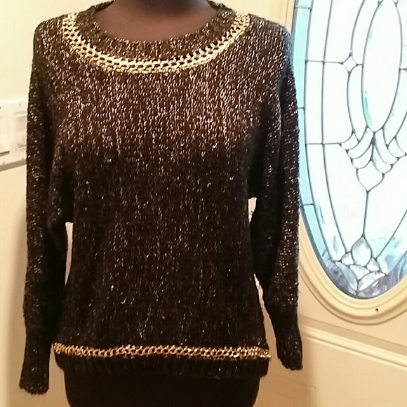 Sweater Black,  Gold, Grey