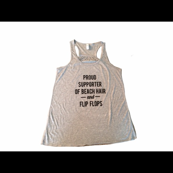Proud Supporter of Beach Hair & flip flops tank - Picture 2 of 3