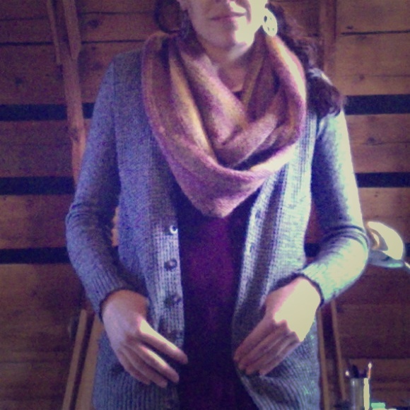 Mademell Wallace grey textured cardigan