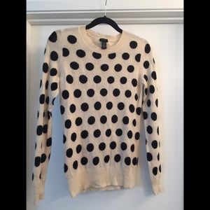Black and white Polka Dot Sweater