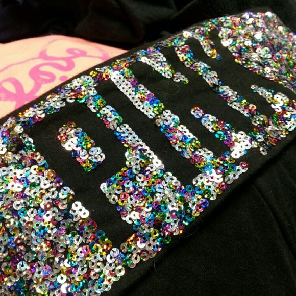 Sequined yoga leggings